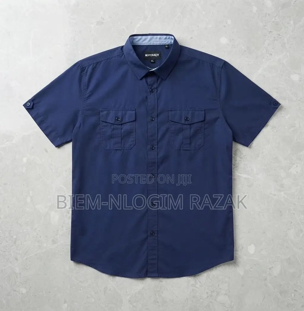 Original Check-Check N Plain Short Sleeves Shirts Available in Stock
