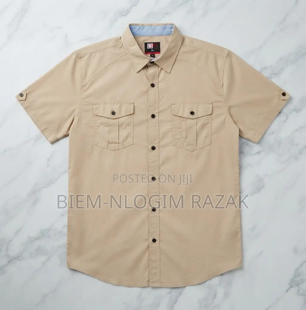 Original Check-Check N Plain Short Sleeves Shirts Available in Stock