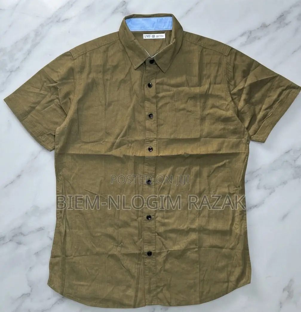 Original Check-Check N Plain Short Sleeves Shirts Available in Stock