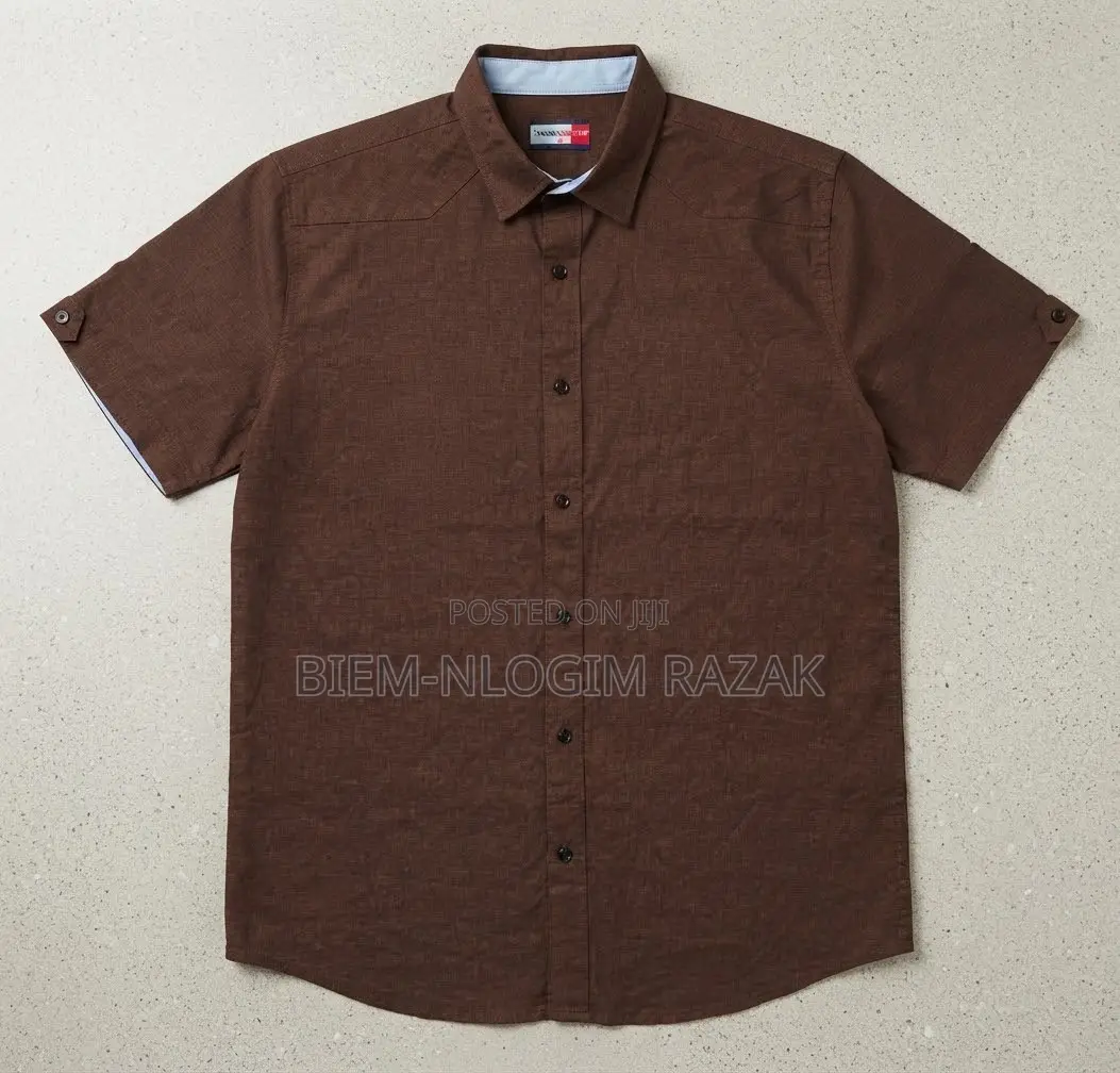 Original Check-Check N Plain Short Sleeves Shirts Available in Stock