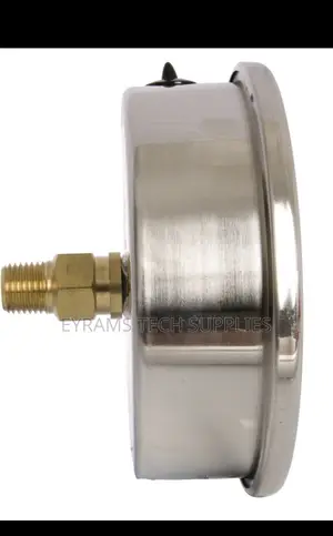 4" Oil Filled Pressure Gauge, SS Case, 1/4" NPT, Center Back Mount