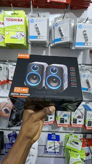 K2076 2.0 LED USB-Powered Digital Speaker
