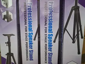 Speaker Stand With Tripod Height-Adjustable