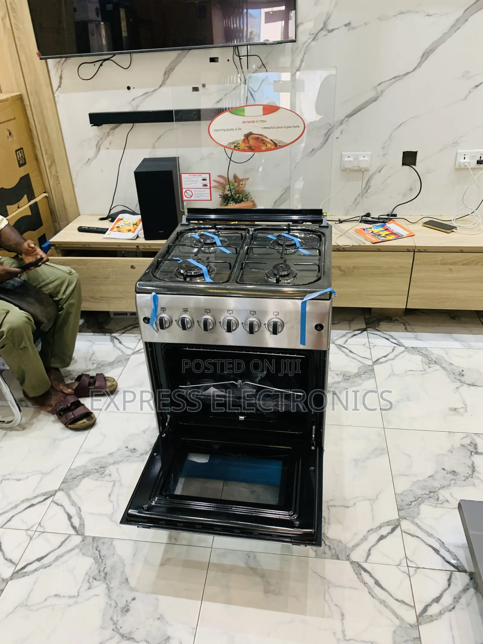 Brand New New Line 60/60 4burner Gas Cooker Oven Grill