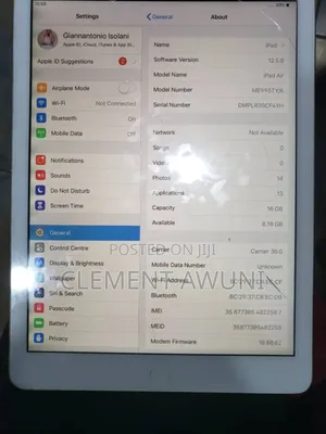 Apple iPad Air 16 GB White