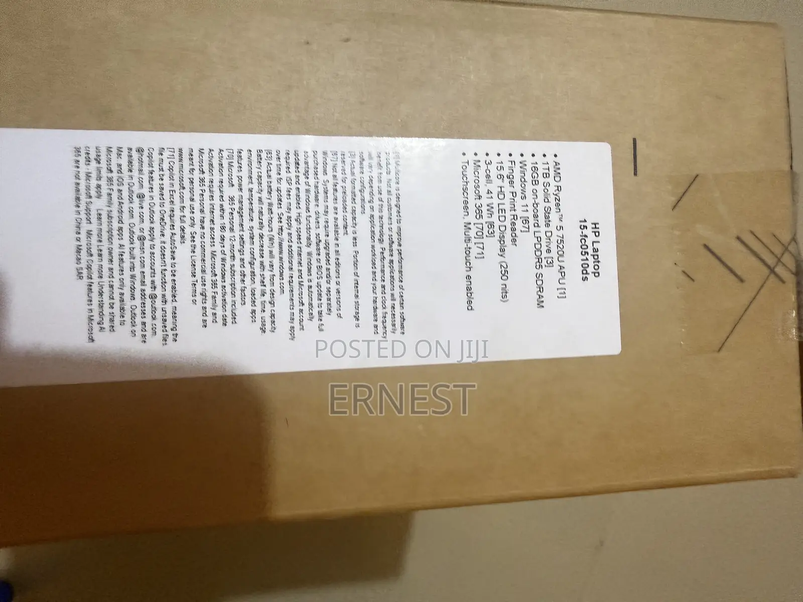 New Laptop HP 15 16GB AMD Ryzen 5 SSD 1T