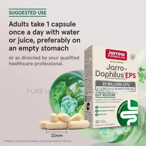 Probiotics, Gut Restore, Jarro-Dophilus EPS, 25 Billion CFU, 30 VCaps