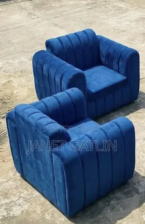 Luxury Royal Blue Velvet Sofa