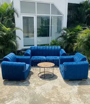 Luxury Royal Blue Velvet Sofa