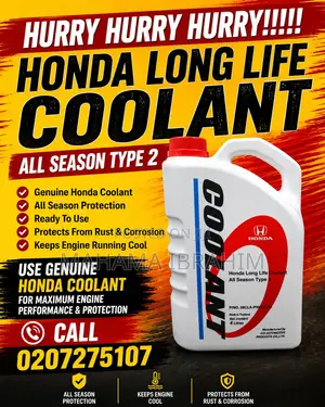 Genuine Honda Long Life Coolant Type 2 – 4 Litres