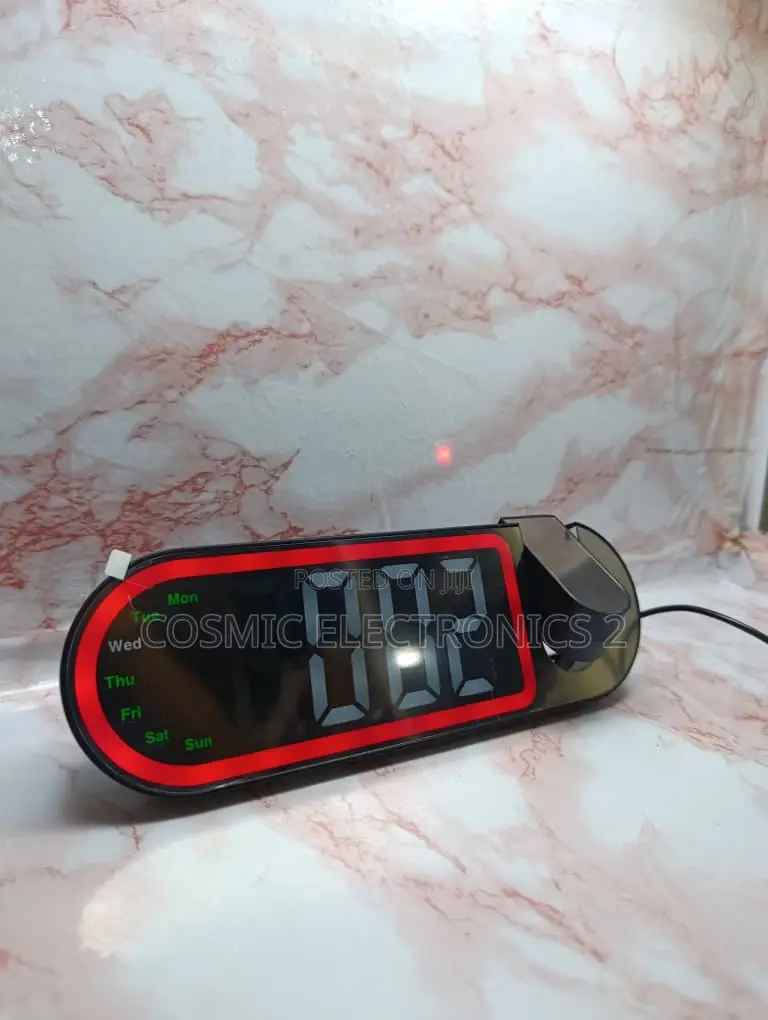 Premium LED Projector Alarm Clock With 180° Adjustable Projection