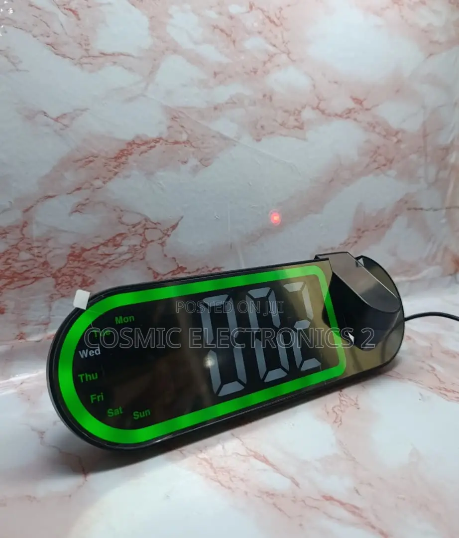Premium LED Projector Alarm Clock With 180° Adjustable Projection