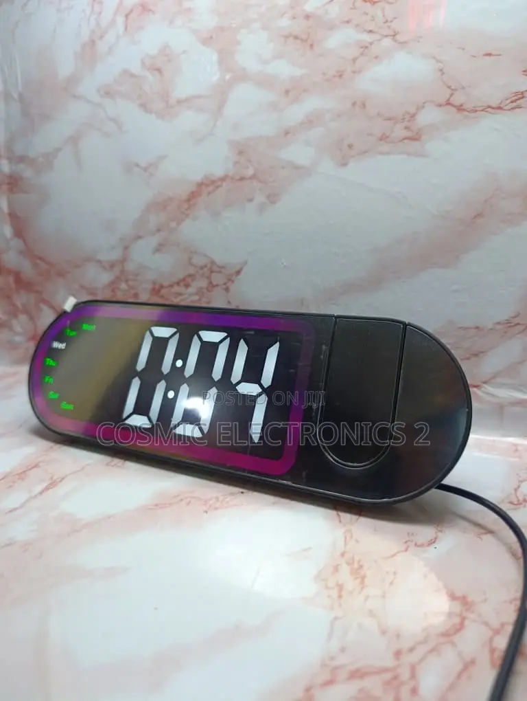 Premium LED Projector Alarm Clock With 180° Adjustable Projection