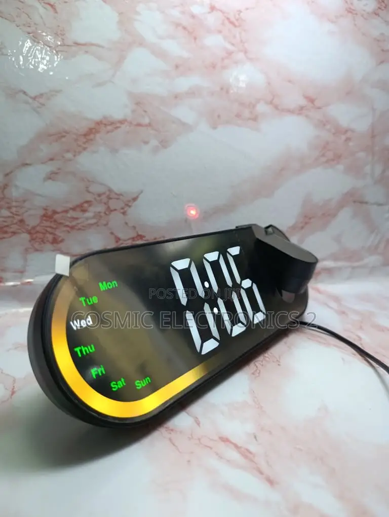 Premium LED Projector Alarm Clock With 180° Adjustable Projection