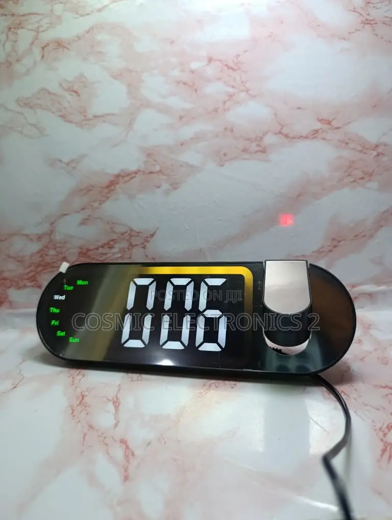 Premium LED Projector Alarm Clock With 180° Adjustable Projection