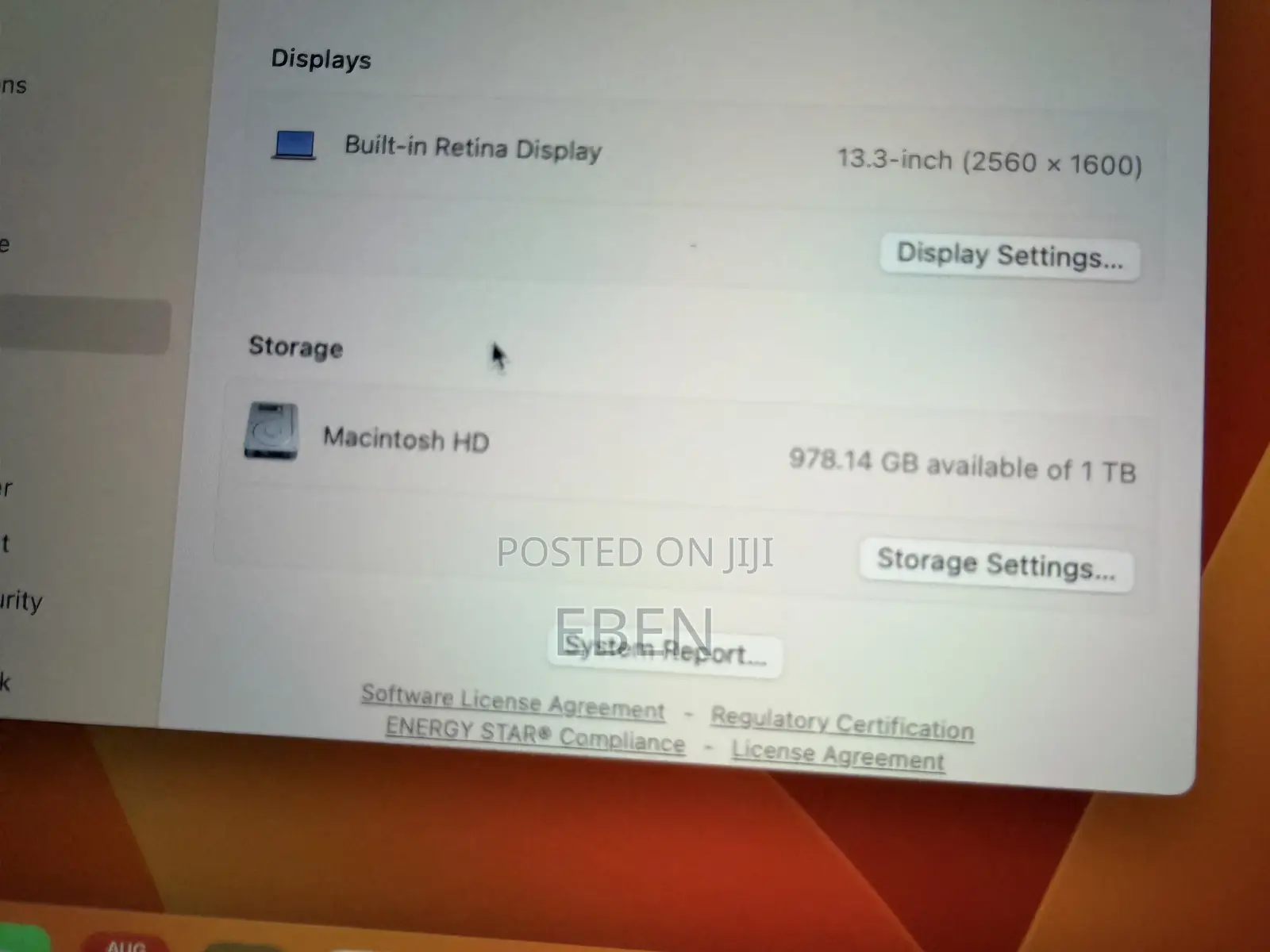 Laptop Apple MacBook Pro 2020 32GB Intel Core i7 SSD 1T
