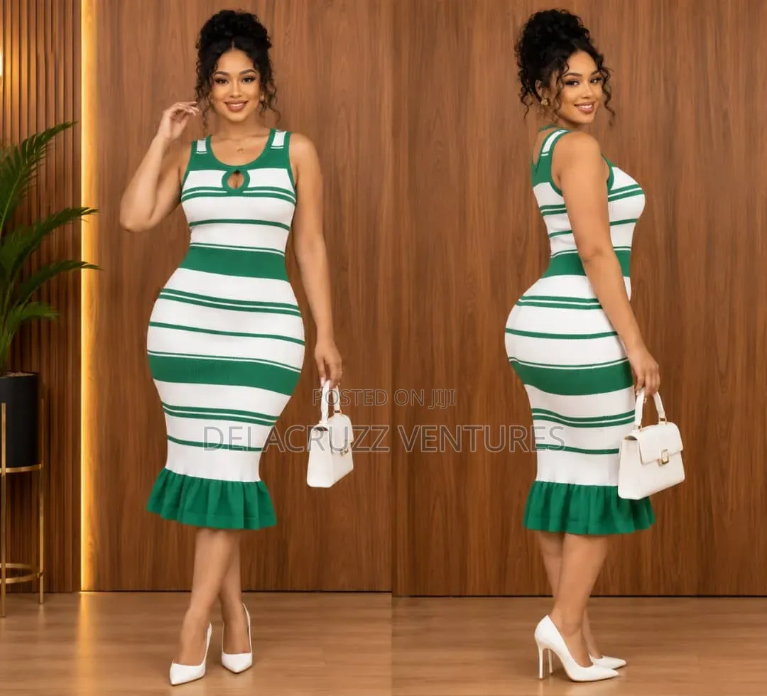 Trendy Short Colourful Bodycon Dress