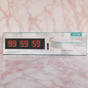 38.1" Premium Digital Wall Clock With Timer & Remote Control