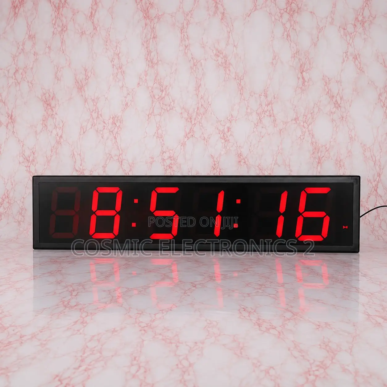 38.1" Premium Digital Wall Clock With Timer & Remote Control
