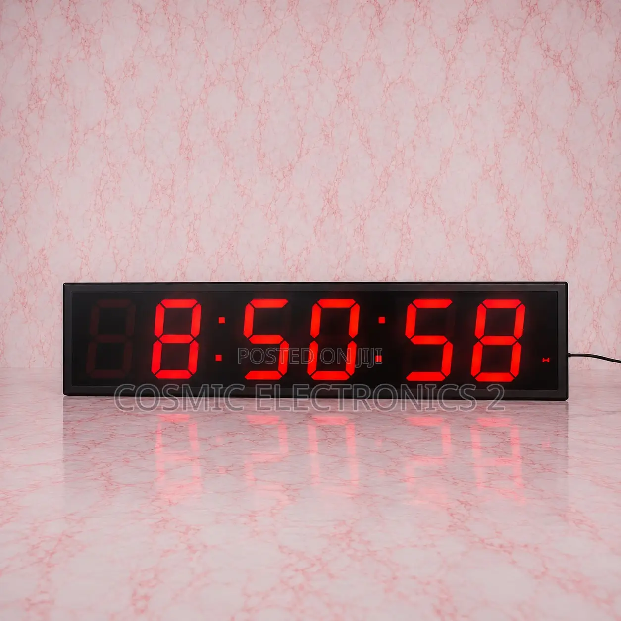 38.1" Premium Digital Wall Clock With Timer & Remote Control