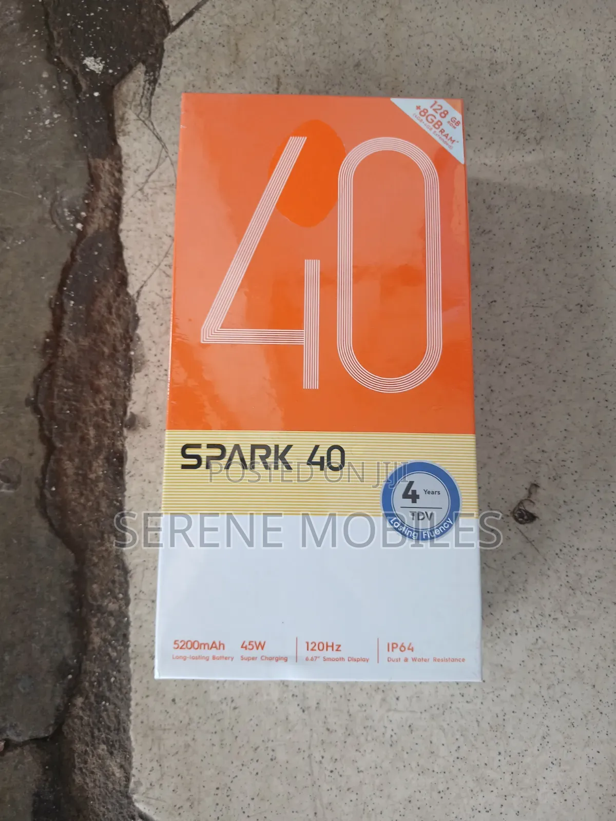 New Tecno Spark 40 128 GB Black