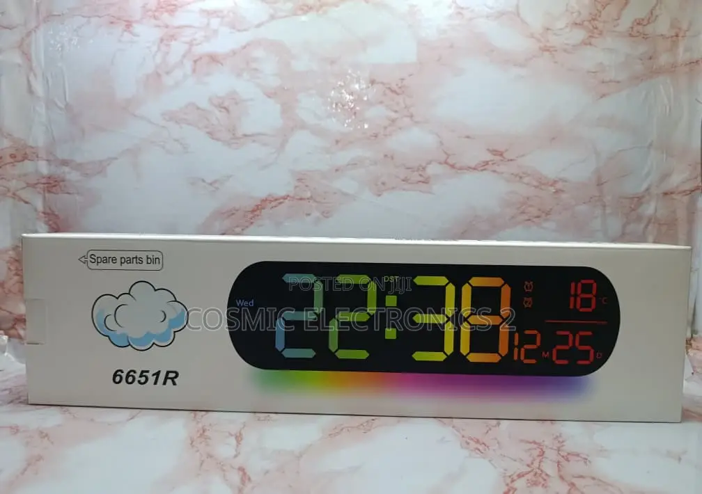 Premium 13-Inch RGB Ambient Light LED Wall Clock With Remote Control 6