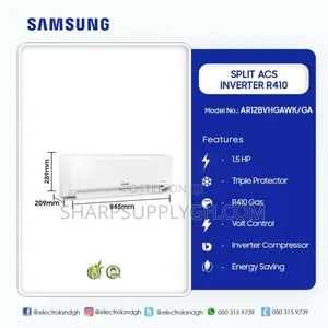 Samsung Split AC Inverter R410 1.5hp