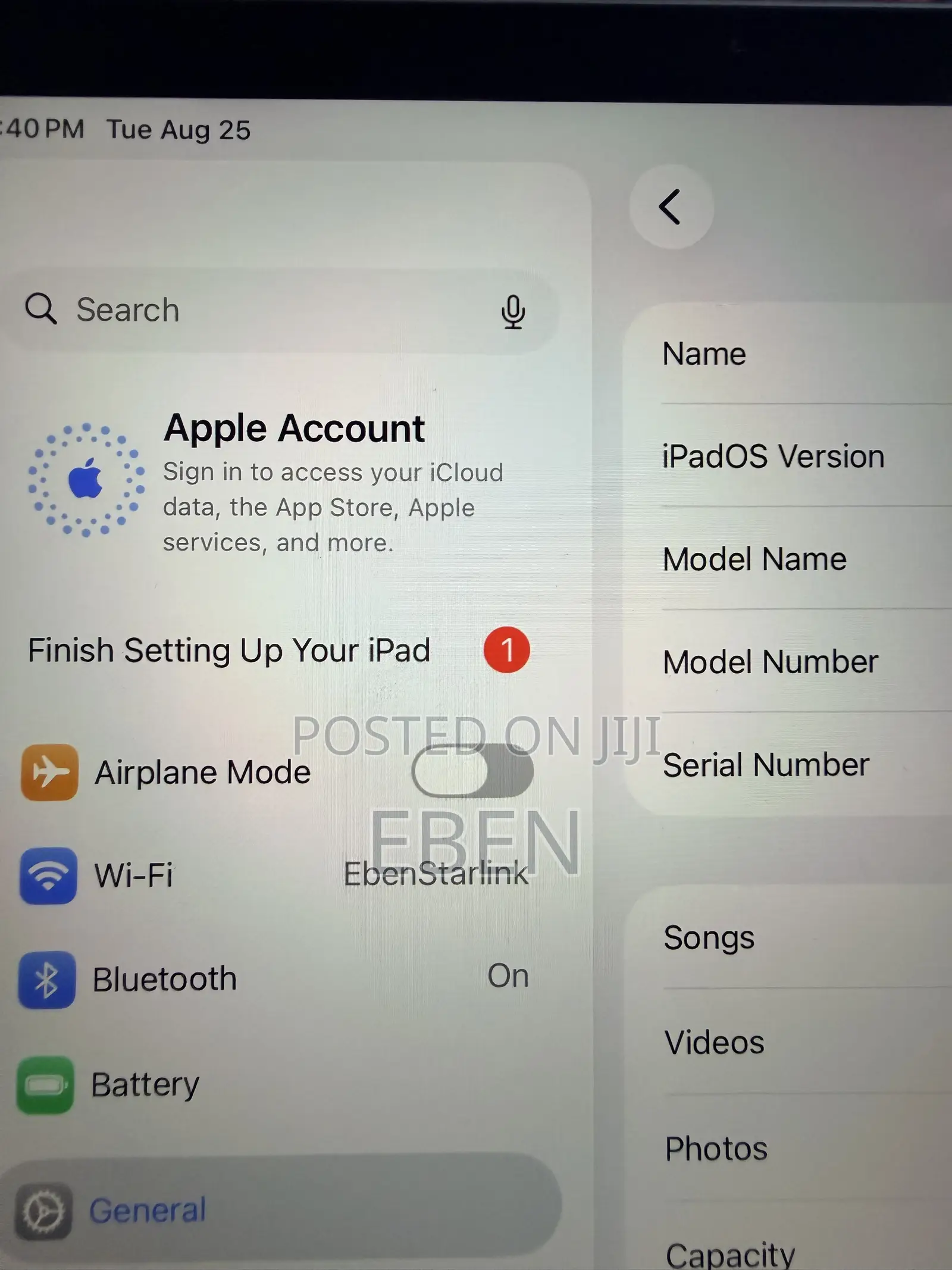 Apple iPad Air (2020) 64 GB Blue