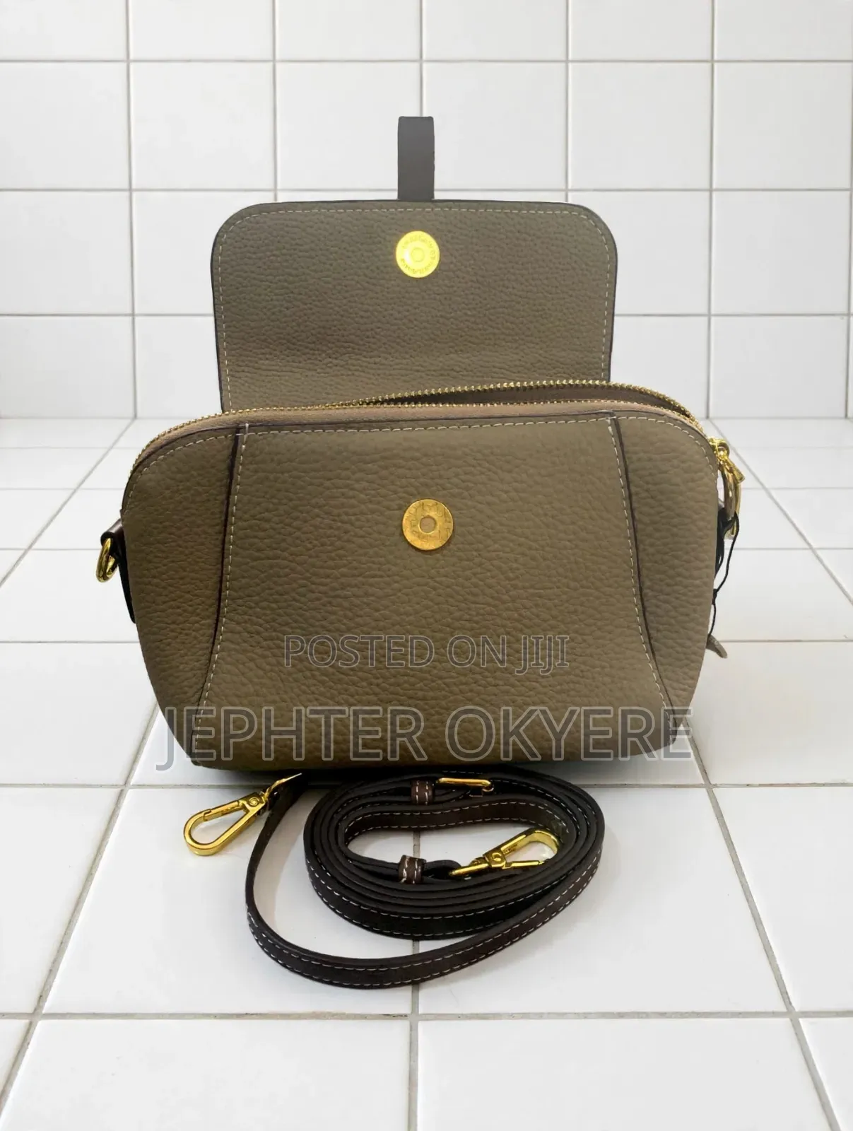 Ladies Soft Leather Crossbody Bag
