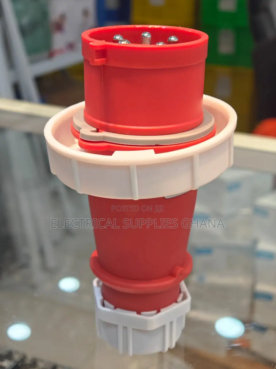 IP67 Waterproof Industrial Plug – 4 Pin 32A 380/415v (0242)