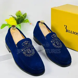 Billionaire Suede Executive Shoe Blue