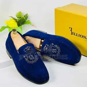 Billionaire Suede Executive Shoe Blue