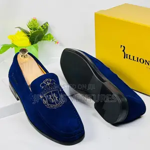 Billionaire Suede Executive Shoe Blue