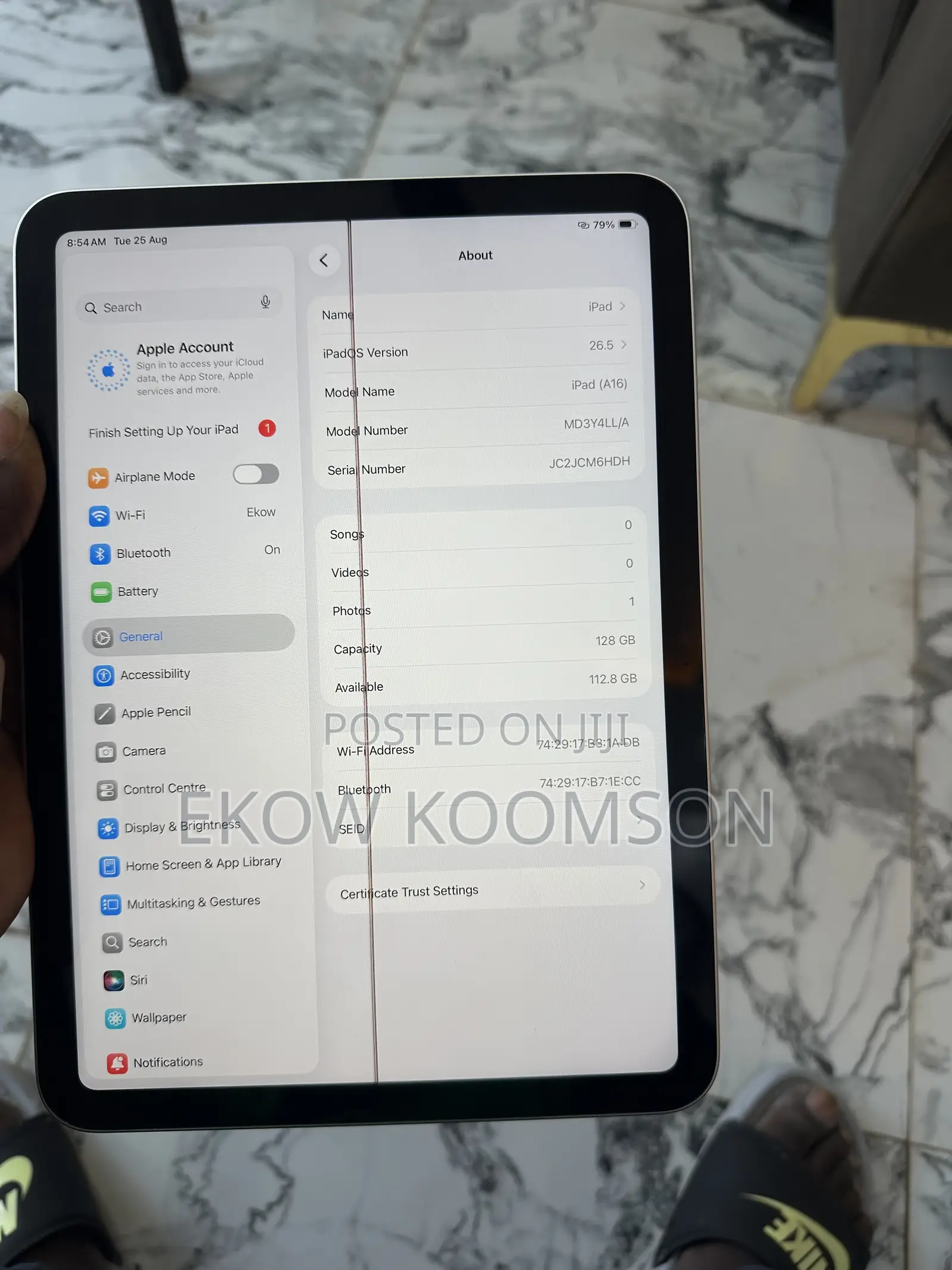 Apple iPad (2025) 128 GB Silver