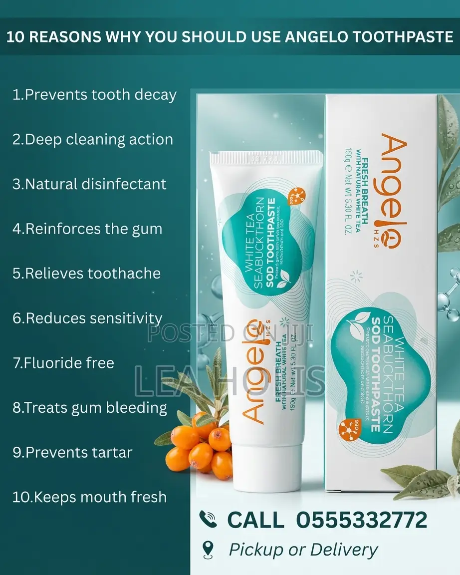 Natural Fluoride-Free Toothpaste – Sea Buckthorn & White Tea (150g)