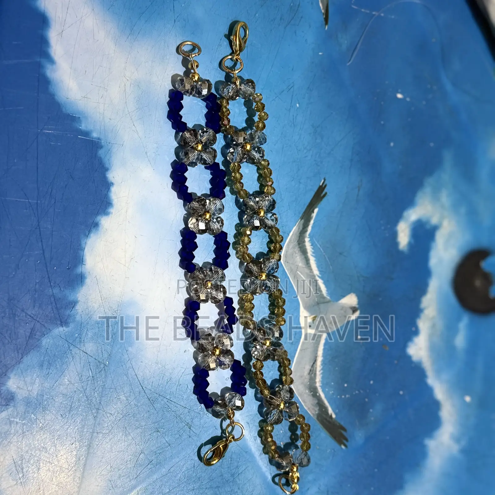 Handmade Beaded Floral Bracelet