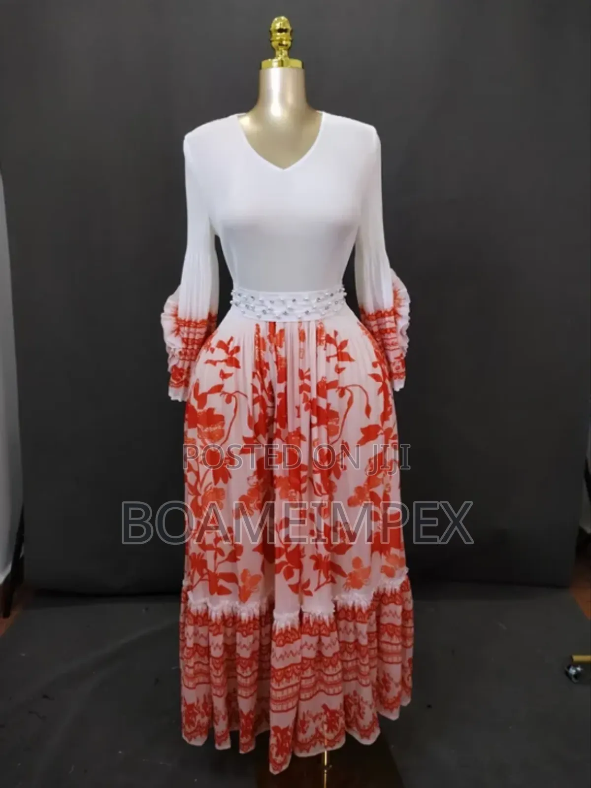 Miyaki High Fashion One Size Fits All Pleated Dress