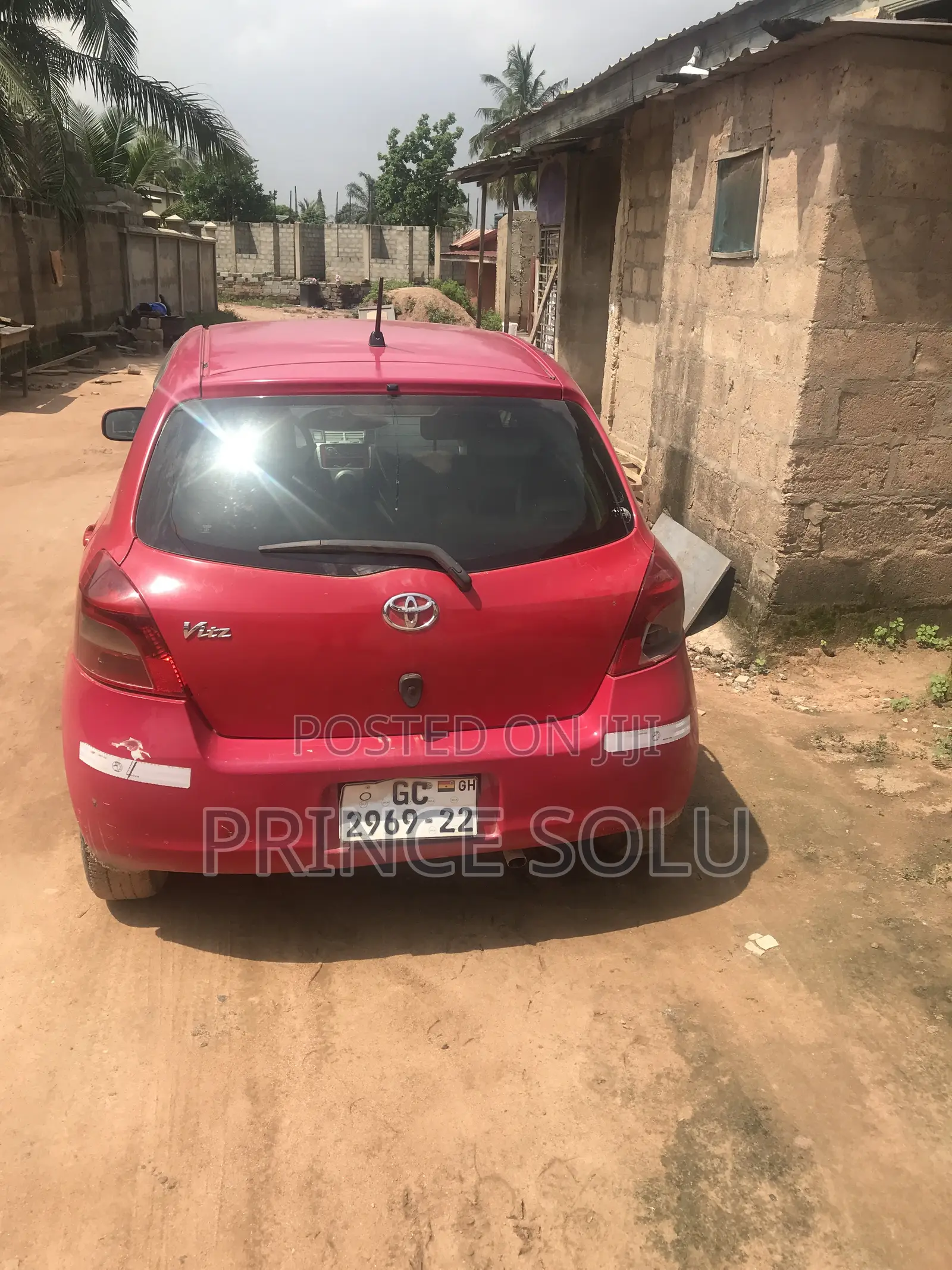 Toyota Vitz 1.5 FWD 3dr 2009 Red