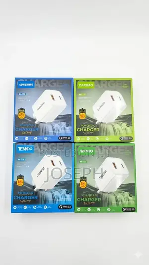 45W PD+QC3.0 Fast Charger — Dual Port Wall Adapter (Multiple Brands)
