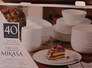 The Mikasa Louis 40-Piece Bone China Dinnerware Set Offers Durability