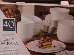The Mikasa Louis 40-Piece Bone China Dinnerware Set Offers Durability