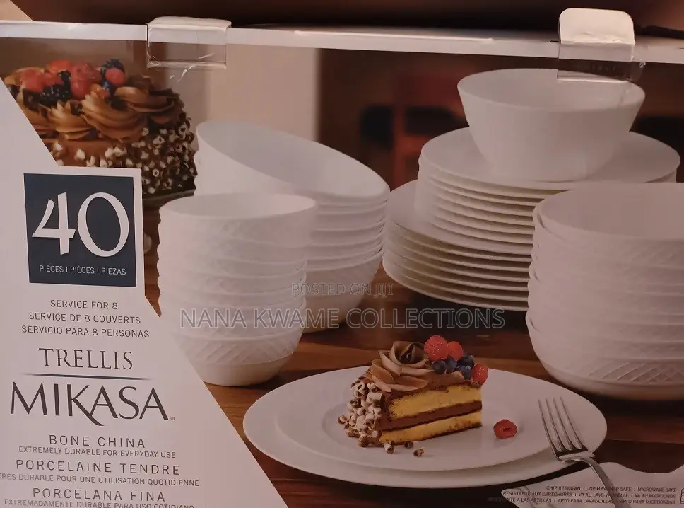 The Mikasa Louis 40-Piece Bone China Dinnerware Set Offers Durability