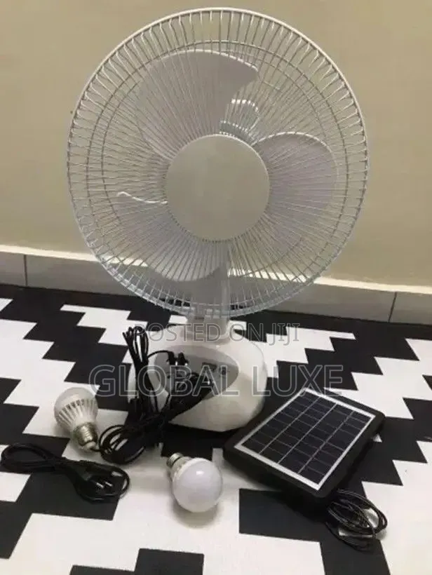 Rechargeable Solar Fan – Portable Fan With Solar Charging