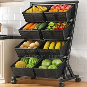 4 Tier Storage Rack – Multi-Purpose Organizer Shelf