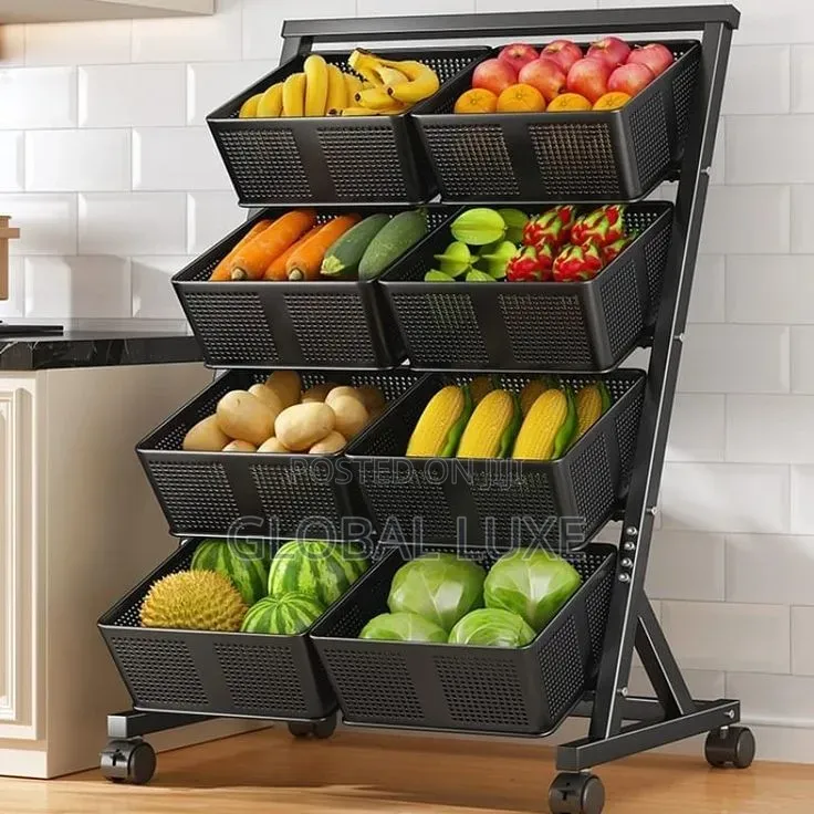 4 Tier Storage Rack – Multi-Purpose Organizer Shelf