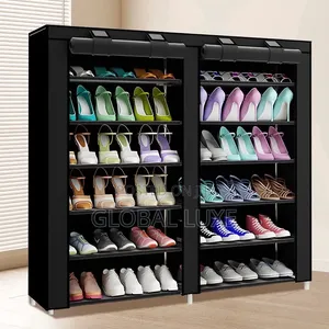 Double Door Shoe Organizer – Spacious Shoe Storage Cabinet