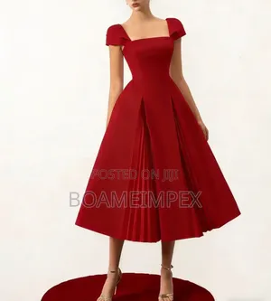 Women's Puff Sleeve Pleated Waist & Zara Elegant Empire Court Dress