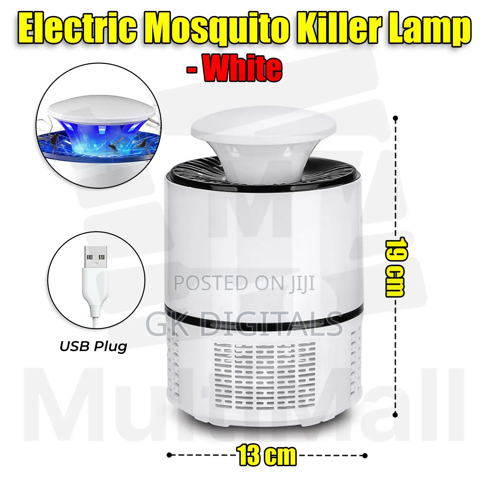 Electric Mosquito Killer Lamp - Silent Bug Trap for Home & Bedroom