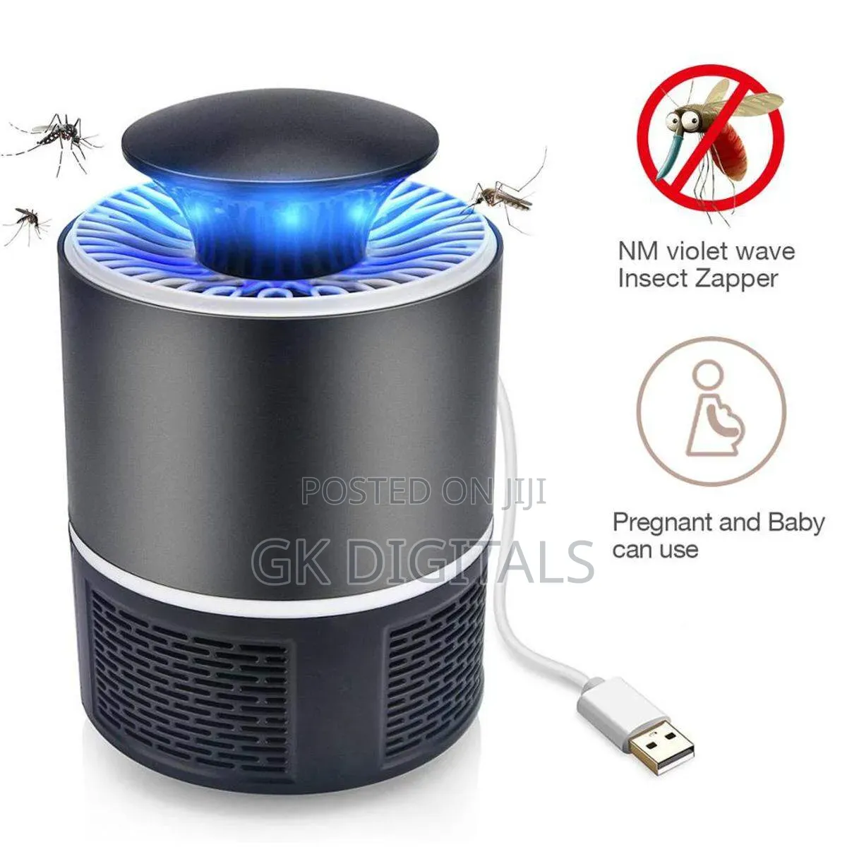 Electric Mosquito Killer Lamp - Silent Bug Trap for Home & Bedroom