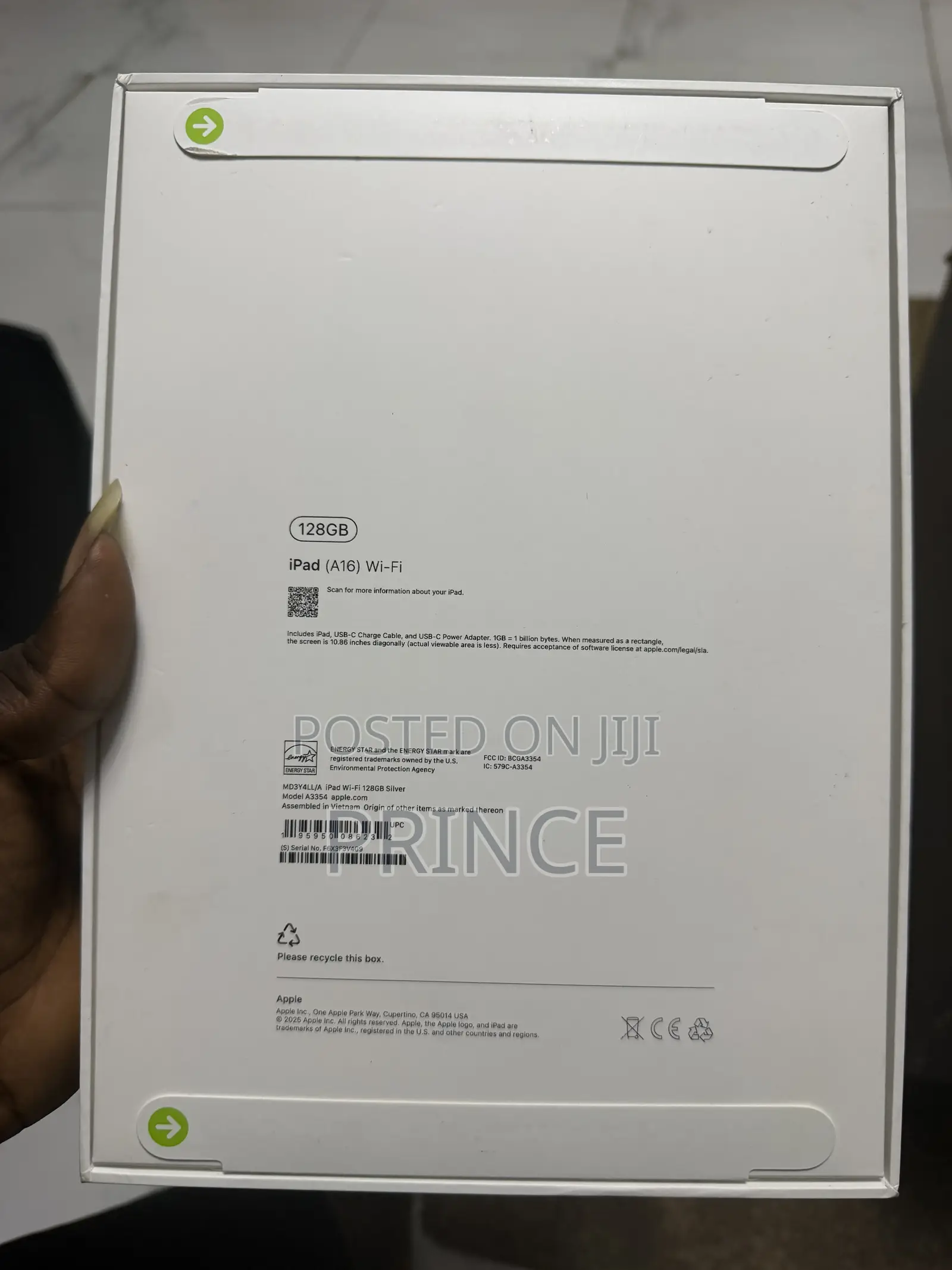 New Apple iPad Air 11 (2025) 128 GB Silver